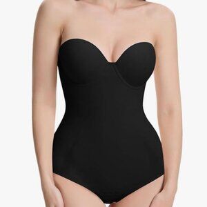 Decorus Women's Size M Seamless Strapless Shapewear Bodysuit Shapewear